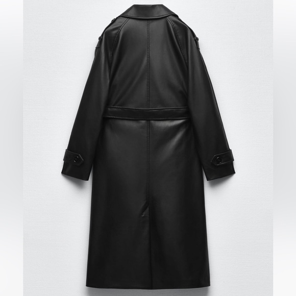 Zara faux leather trench - Picture 6 of 10